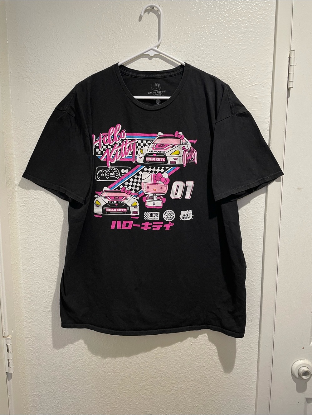 🏎️ Hello Kitty Tokyo Speed Racing Graphic Tee Mens XXL JDM Drift Streetwear
